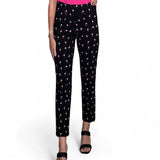 Krazy Larry P507 Pull on Pant - Black Flamingo