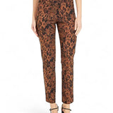 Krazy Larry P507 Pull on Pant - Brown Python