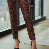Krazy Larry P507 Pull on Pant - Brown Python