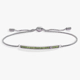 August Everyday Birthstone Pave Bolo Bracelet