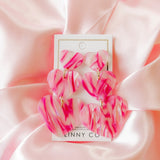 Penny Heart Statement Earrings - Love Struck Pink