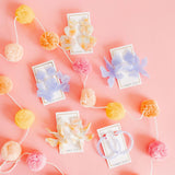 Penny Heart Statement Earrings - Rainbow Sherbert