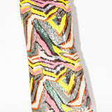 Prisme Ondulé Sequin Column Skirt in Multi — detail view