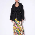 Prisme Ondulé Sequin Column Skirt in Multi — front view