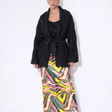 Prisme Ondulé Sequin Column Skirt in Multi — front view