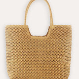 Ring Handle Woven Tote