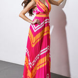 A QUICK TRIP WOVEN MAXI DRESS