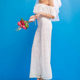 FATE INTERVENES WOVEN LACE JUMPSUIT