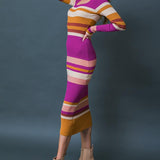 EVENING OF ELEGANCE SWEATER MIDI DRESS