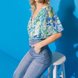FANCIFUL FEAT WOVEN BODYSUIT
