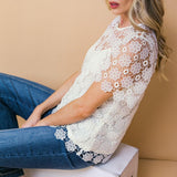 MELT MY HEART LACE TOP