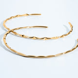 Sabrina Abstract Gold Choker Necklace