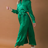 IT'S YOUR PLACE WOVEN MIDI DRESS