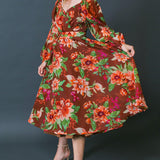 LET IT HAPPEN WOVEN ORGNZA MIDI DRESS