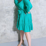 CATCH THE WIND WOVEN MINI DRESS