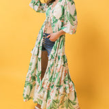 EASY DAYS FLORAL MAXI KIMONO TOP