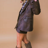 EXCEPTIONAL LOOK FAUX BLAZER