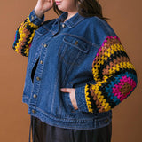 FESTIVAL WEAVE WASHED DENIM JACKET