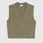 Solène V-Neck Sweater Vest — Matcha