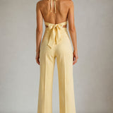 The Aurelia Draped Petal Halter Top