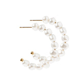 Tinsley Pearl Hoop Earrings