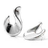 Valentina Abstract Hook Drop Earrings Gold
