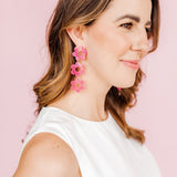 Zoey Statement Earrings - Azalea Pink