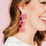 Zoey Statement Earrings - Azalea Pink