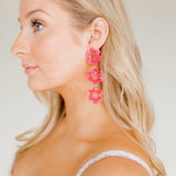 Zoey Statement Earrings - Azalea Pink