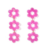Zoey Statement Earrings - Orchid Purple