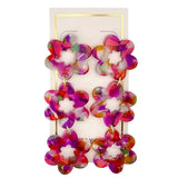 Zoey Statement Earrings - Pink Multi